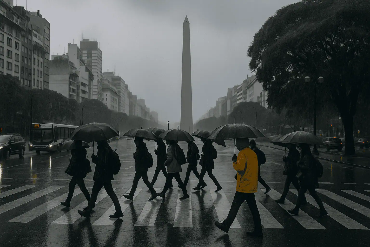 El clima en Argentina lunes gris y con lluvias en Buenos Aires - El clima en Argentina: lluvias intensas y granizo en Buenos Aires