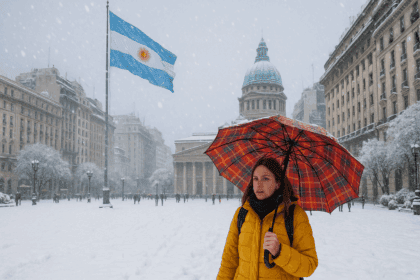 El clima extremo en Argentina la nieve sorprendió más allá del sur - El clima extremo en Argentina: la nieve sorprendió más allá del sur