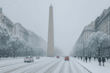 El clima sorprende en Buenos Aires nieve en varias ciudades del sur provincial - El clima sorprende en Buenos Aires: nieve en varias ciudades del sur provincial